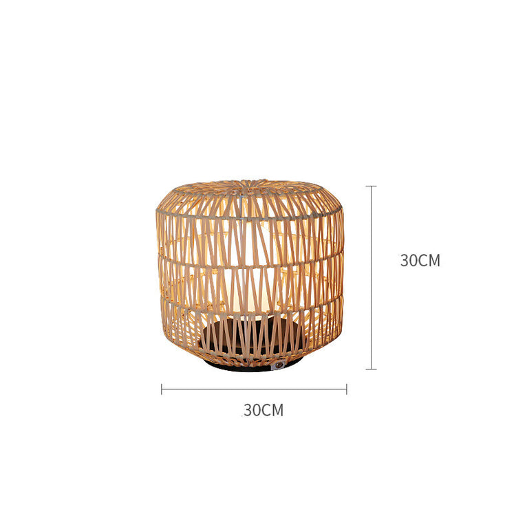 Rattan Waterproof Floor Lamp