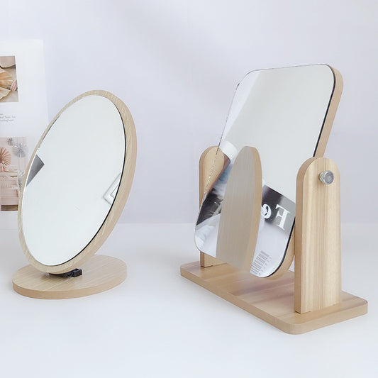 Desktop vanity mirror rotating vanity mirror