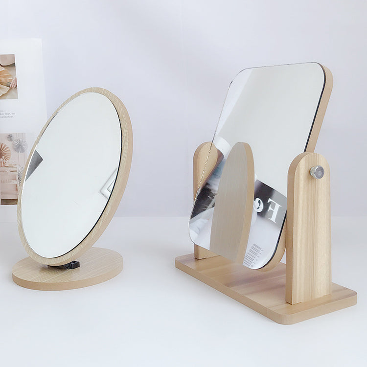 Desktop vanity mirror rotating vanity mirror