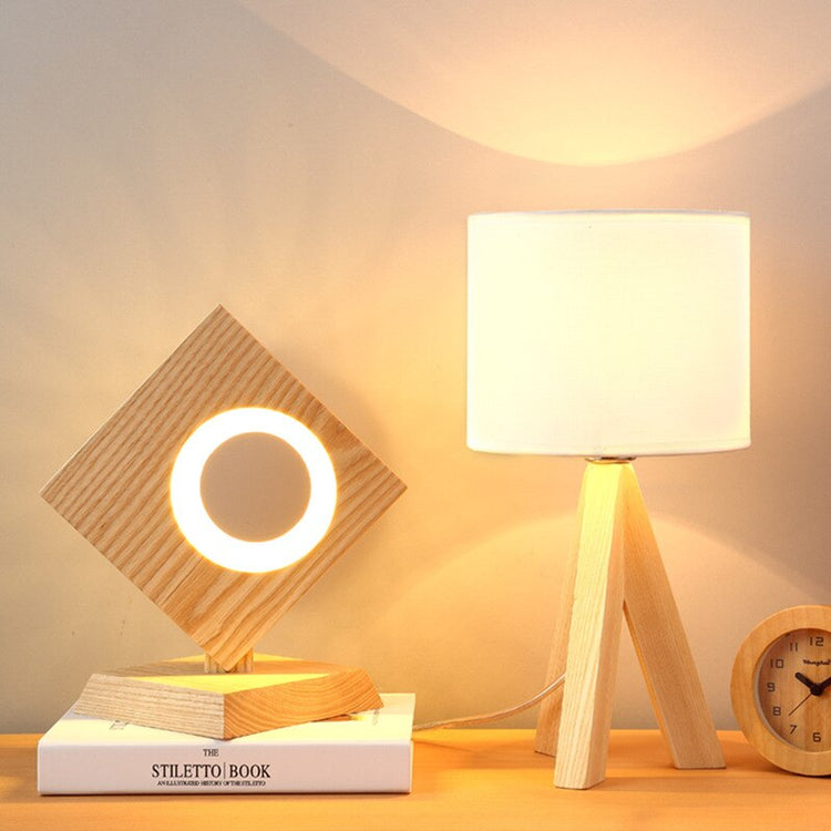 Eye protection desk lamp solid wood desk lamp bedroom