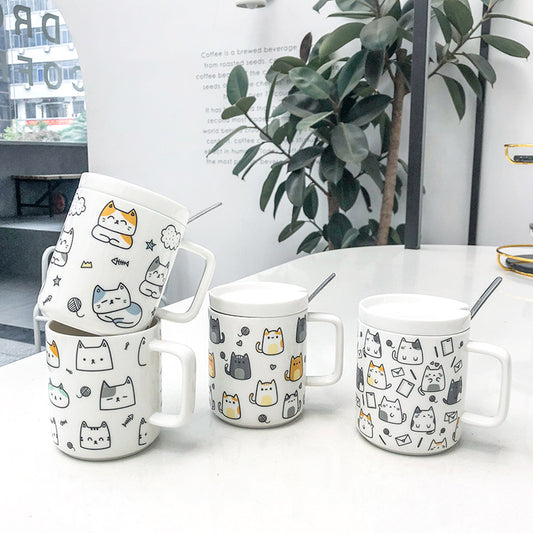 Cat ceramic cup