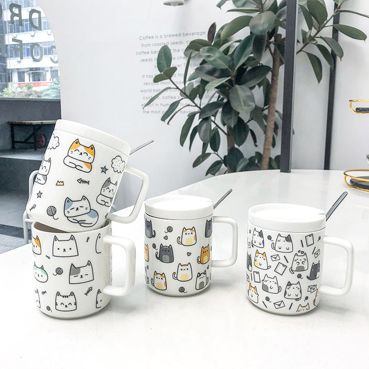 Cat ceramic cup