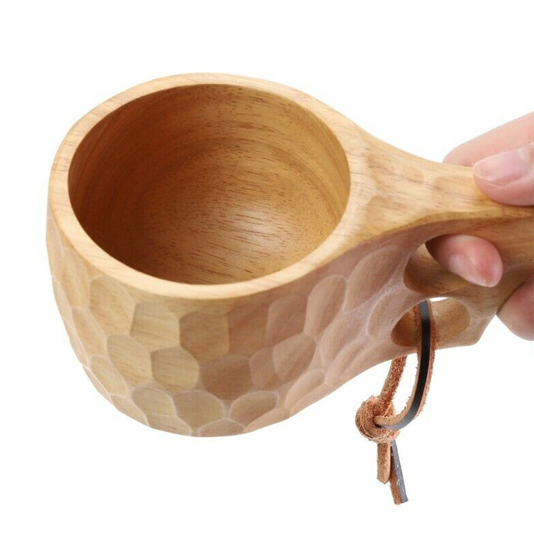 Irregular wooden cup