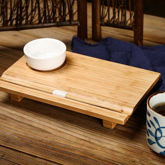 Bamboo wood sushi plate