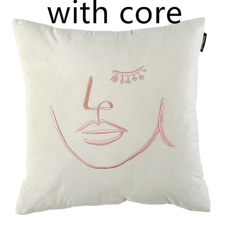 Pillow Sofa Cushion Back Pillow Case Core Waist Pillow