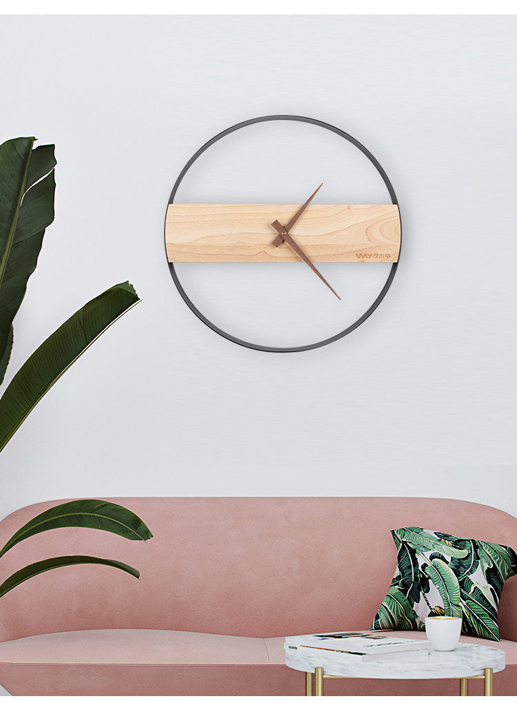 Simple table living room wall clock