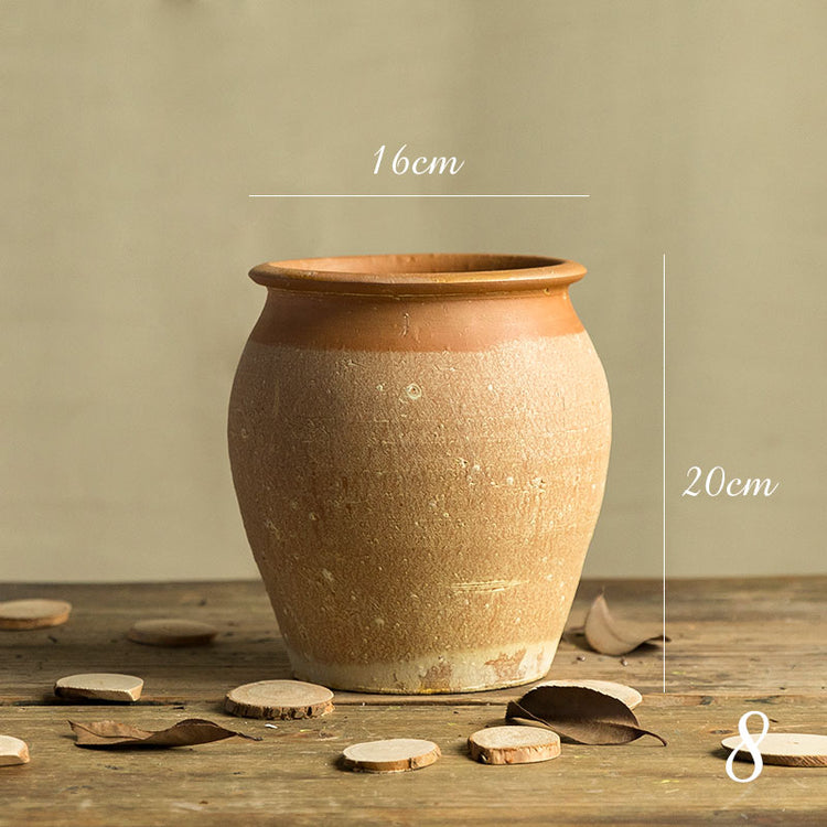 Stoneware Clay Pot Vase Decoration Flower Pot Living Room