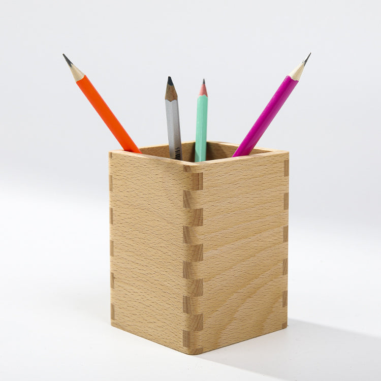 Bamboo pen holder stationery