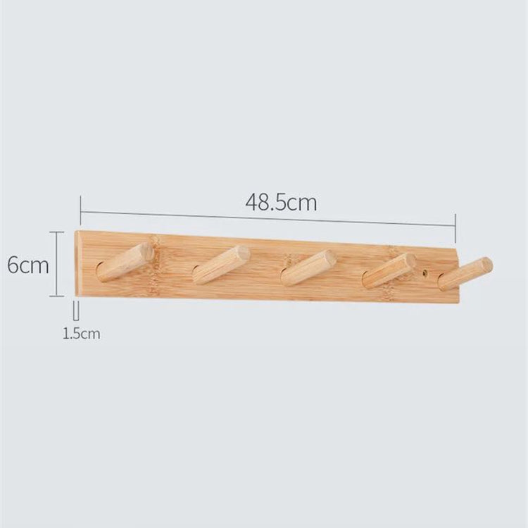 Wooden Simple Clothes Rack Bamboo Wood