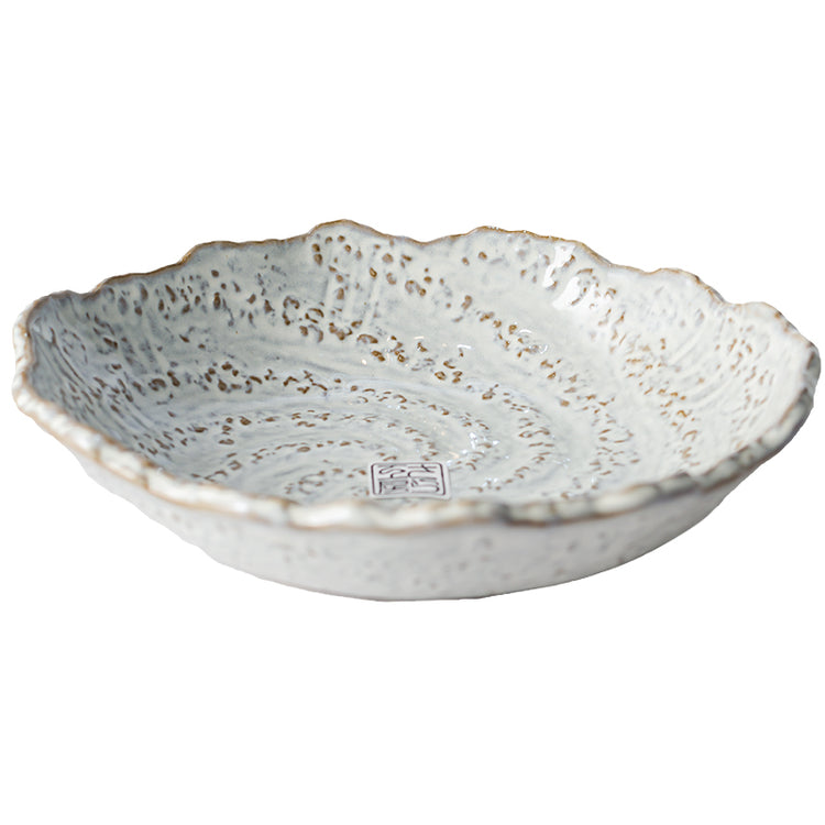 Household Retro Stoneware Soup Bowl Noodle Plate