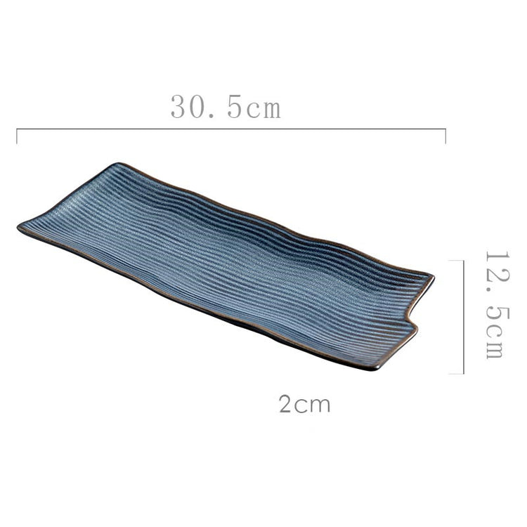 Creative Ceramic Irregular Long Flat Plate