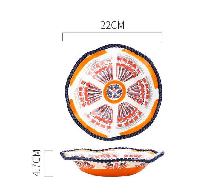 Retro Hand Drawn Dishes Home Rice Bowls