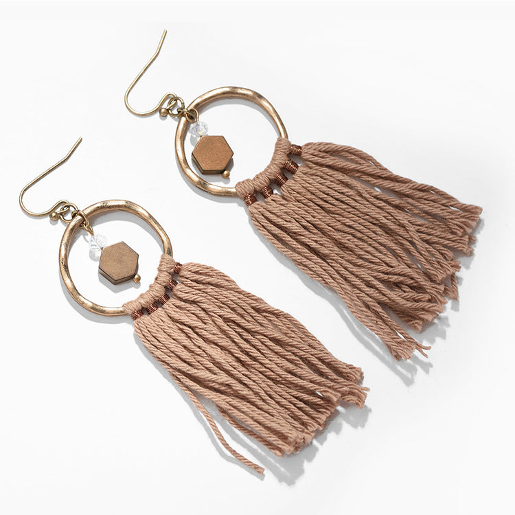 Bohemian tassel earrings