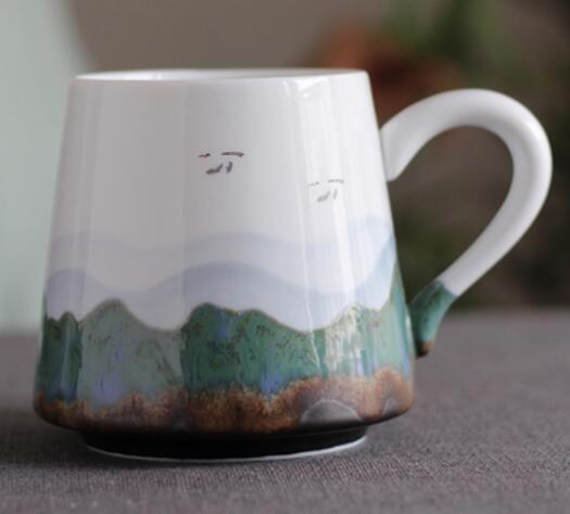 Hand-painted Yuanshan ceramic cup