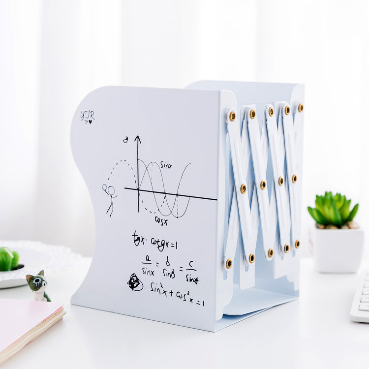 Metal telescopic stretch adjustable book stand