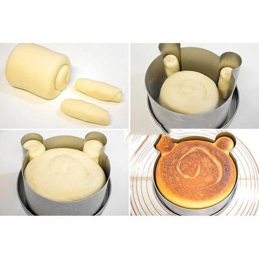 Bread cutting mold for toast oven