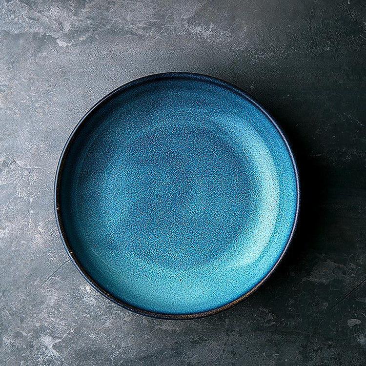 Blue Ceramic Serving Bowl