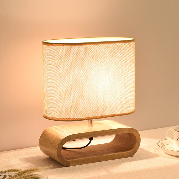 Simple Wooden Table Bedroom Bedside Lamp