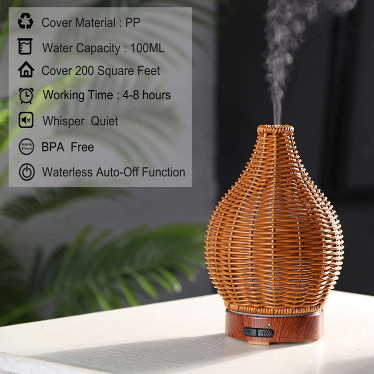 Creative Rattan Essential Oil Atomizing Aromatherapy Lamp