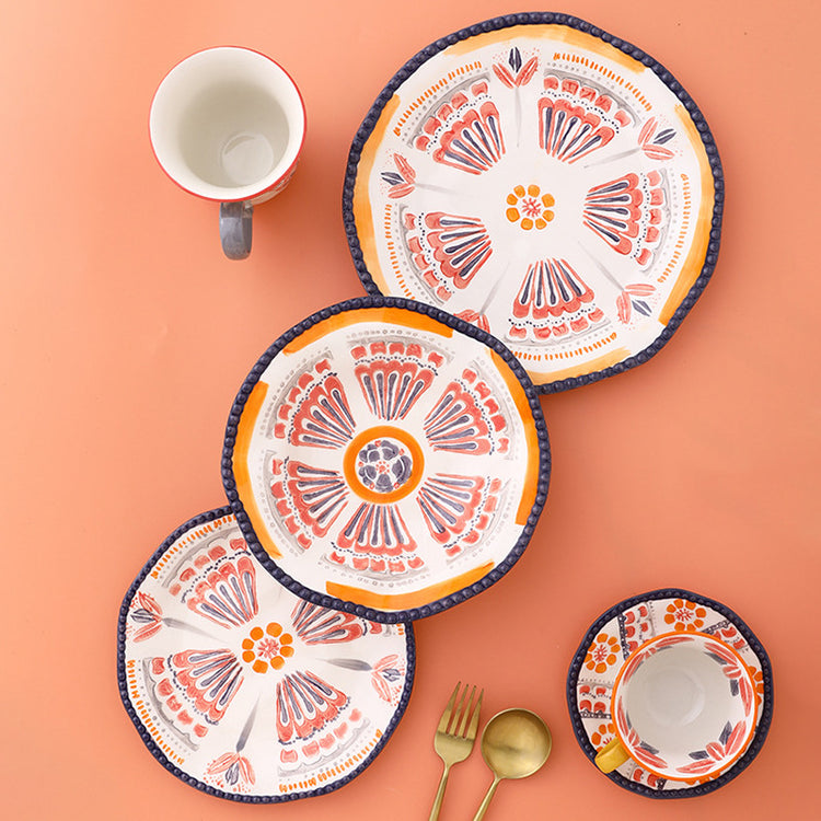 Retro Hand Drawn Dishes Home Rice Bowls