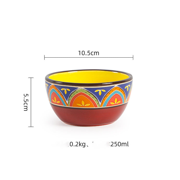 Ceramic Salad Pots And Bowls Hand-painted Western Dishes