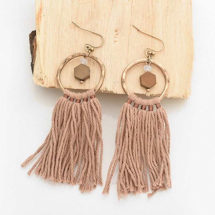 Bohemian tassel earrings