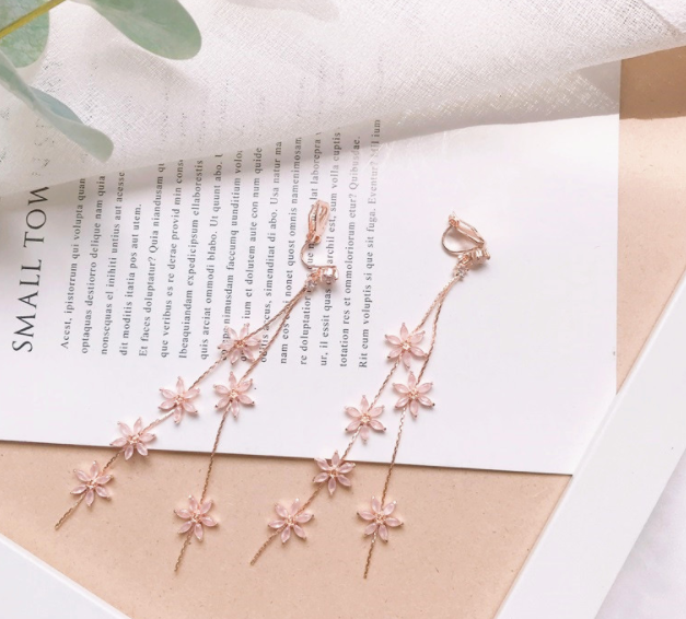 Flower  Tassel Earrings