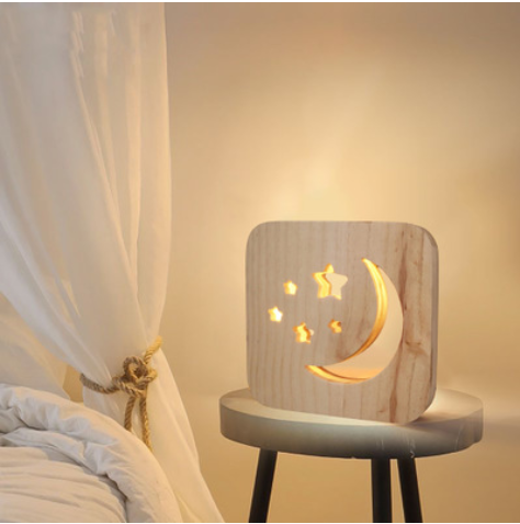 Craft home decoration wooden lamp table lamp