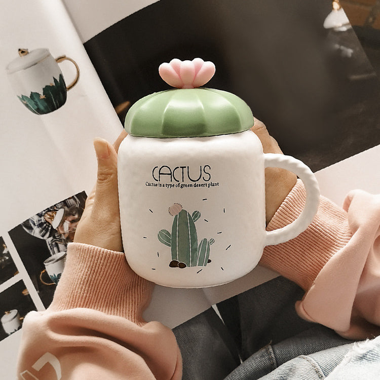 Cactus ceramic mug