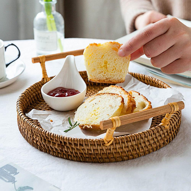 Modern Housewife Japanese Rattan Tray