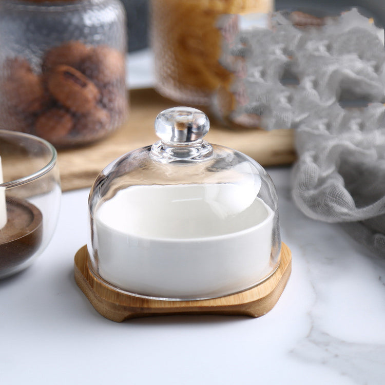 Ceramic baking bowl with lid