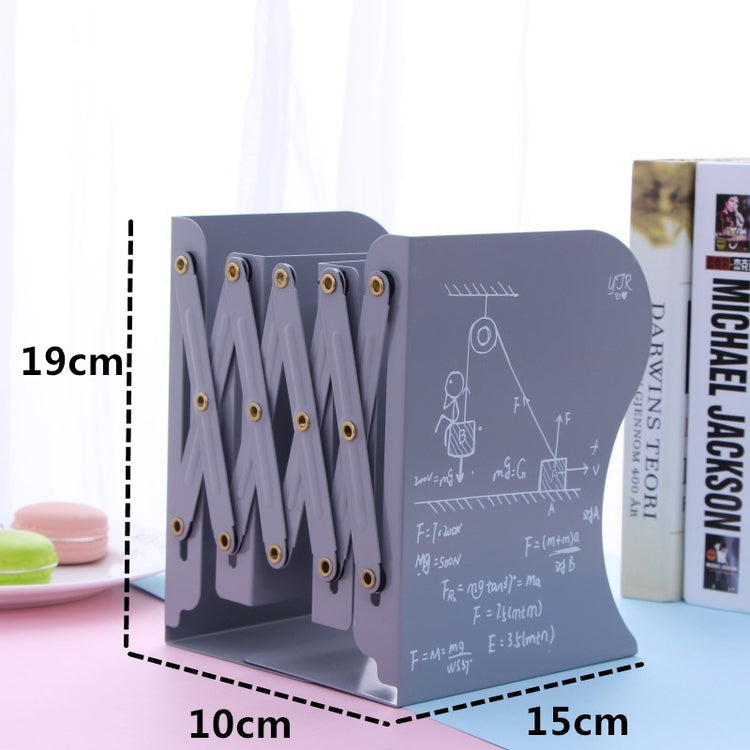 Metal telescopic stretch adjustable book stand