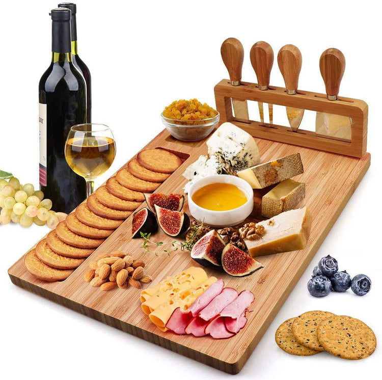 Virunci Bamboo Cheese & Cherries Board