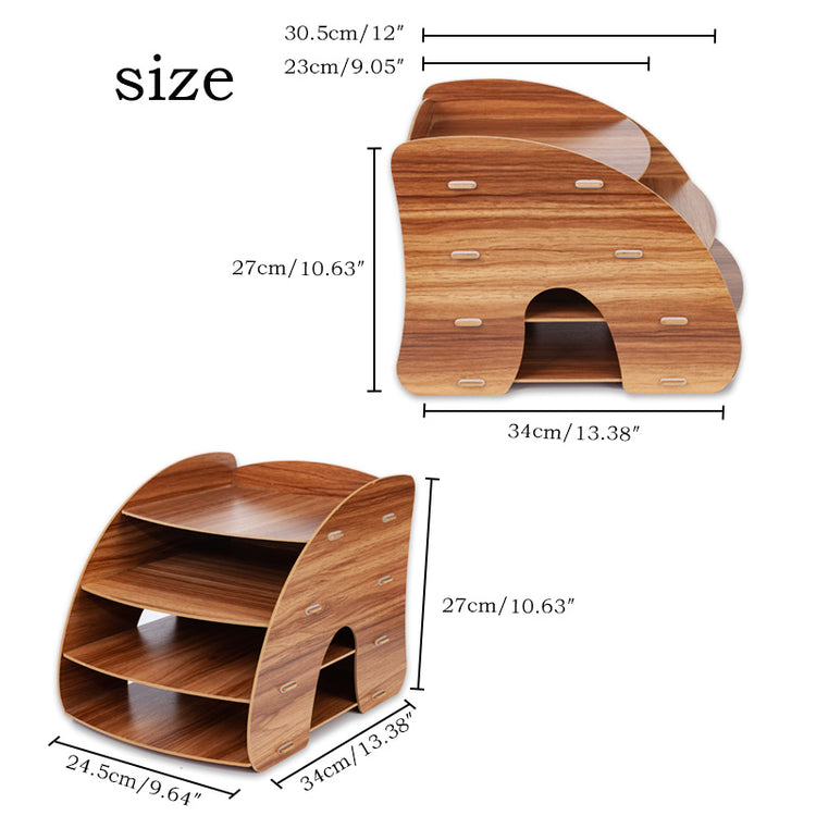 Storage Box Wooden File Rack Wooden File Box