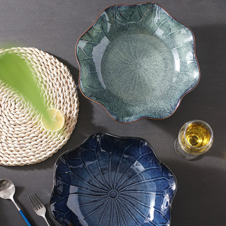 Boiled Fish Bowl Ceramic Plate And Dried Vegetables