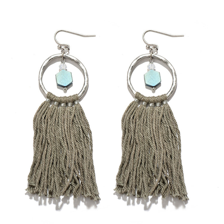 Bohemian tassel earrings