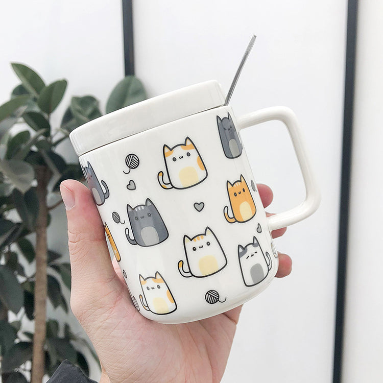 Cat ceramic cup