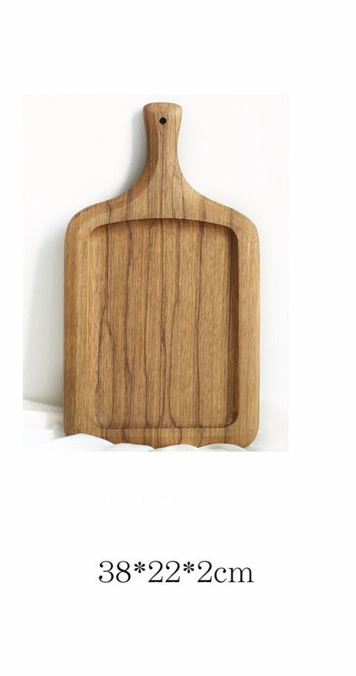 Solid wood pizza sushi cutting board