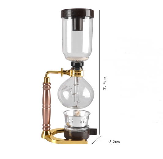 Siphon Coffee Maker Tea Pot Vacuum Coffeemaker Glass Machine