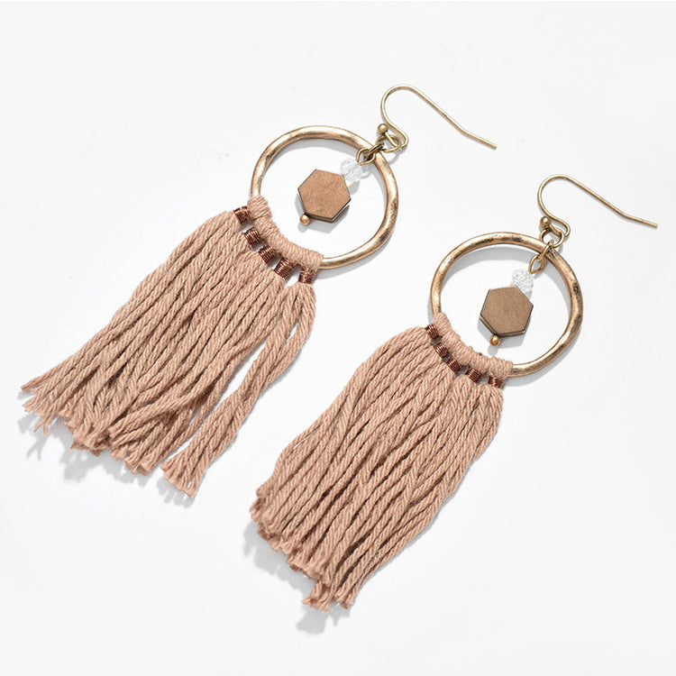 Bohemian tassel earrings