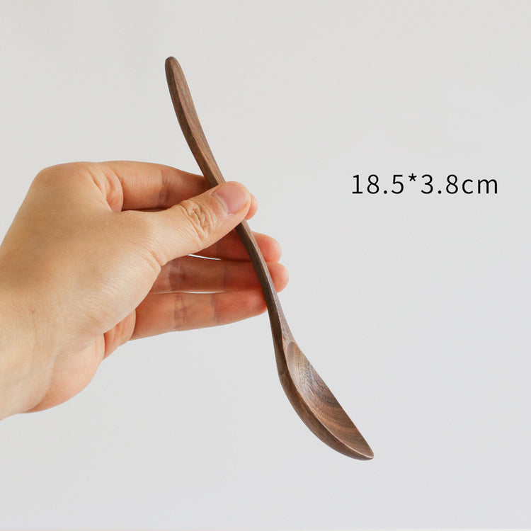 Black Walnut Spoon Japanese Style Solid Wood Fork