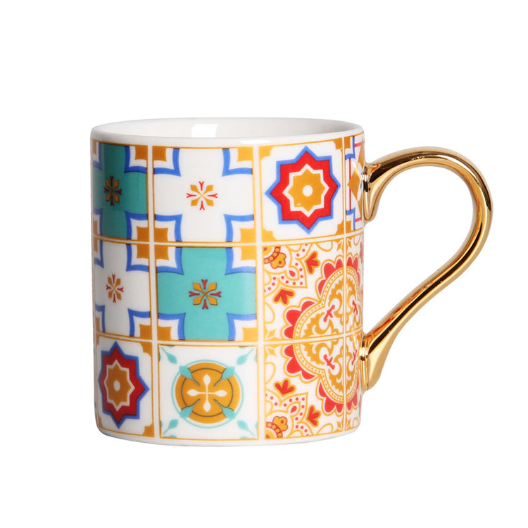 Baroque ceramic mug