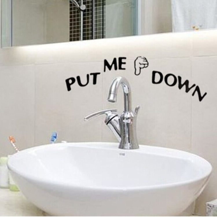 PUT ME DOWN stickers toilet wall stickers stickers toilet carved wall stickers waterproof