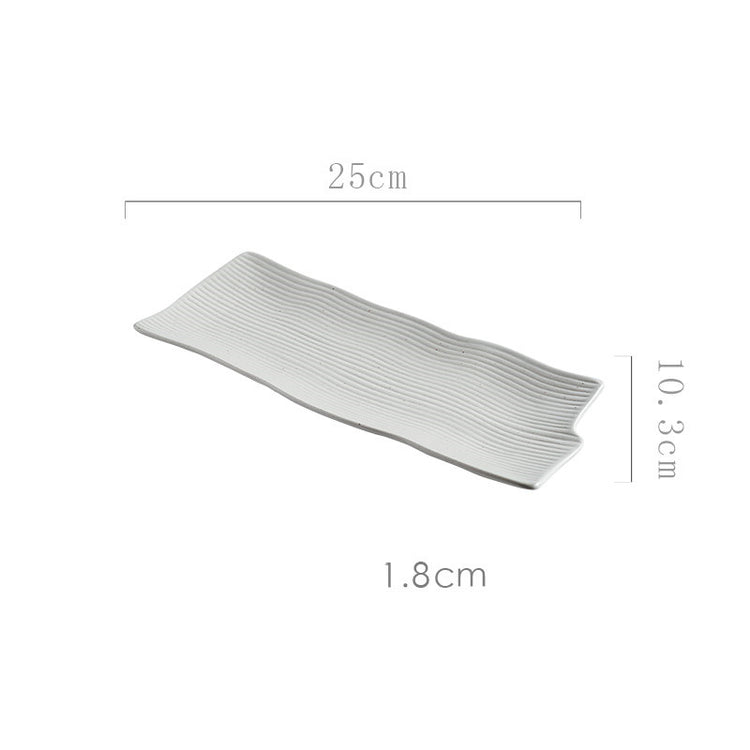 Creative Ceramic Irregular Long Flat Plate