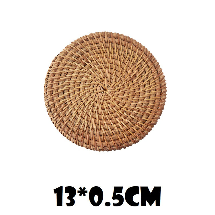 Rattan Anti-scald Tea Set Coffee Table Mat