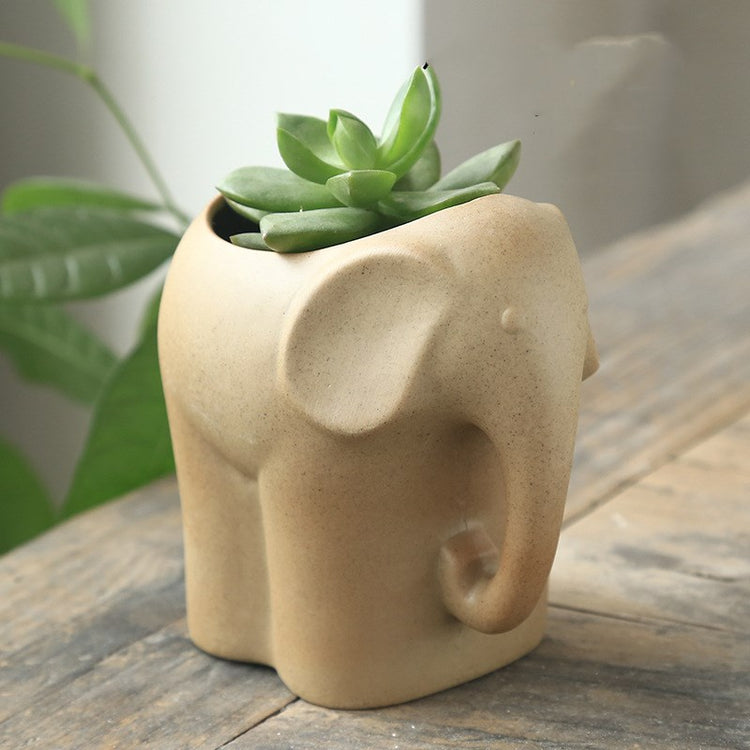 Stoneware potted plant