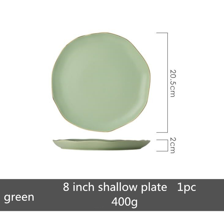 Rice Bowl Plate, Vegetable Plate, Dessert Plate, Large Soup Bowl