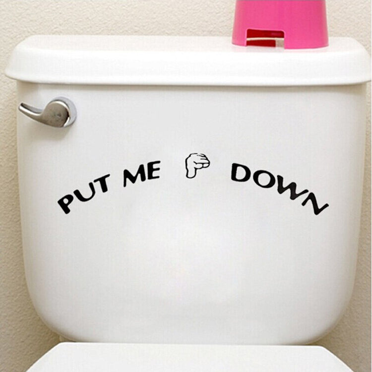 PUT ME DOWN stickers toilet wall stickers stickers toilet carved wall stickers waterproof