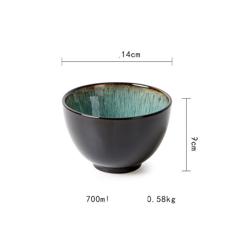 Creative Ceramic Kiln Changes Plate Bowl Tableware