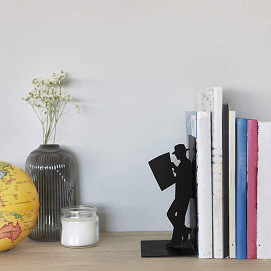 Iron Character Book Stand And Bookshelf Ornament Simple